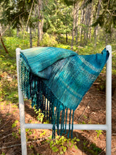 Load image into Gallery viewer, Teal tranquil silk shorty