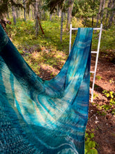 Load image into Gallery viewer, Teal tranquil silk shorty